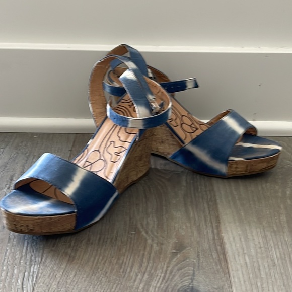 UNIONBAY Tie Dye Cork Ankle Wrap Wedge Sandal -8.5 - Picture 9 of 12